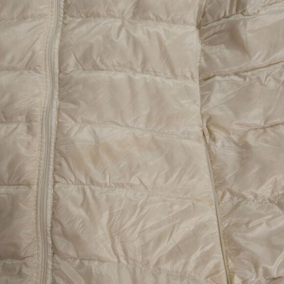 Uniqlo Ultra Light Down Hooded Jacket Womens Small White Packable Puffer Coat - Picture 3 of 13